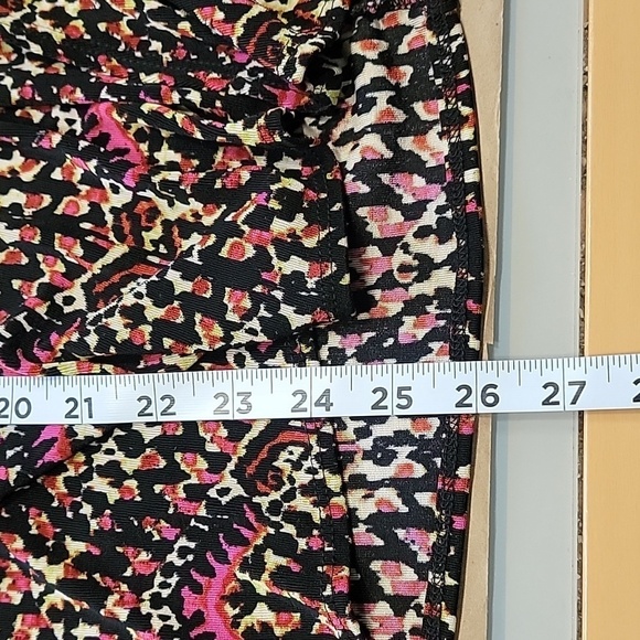 Chico's Travelers Size 2 (L-12) Multi-Color Open Cardigan Long Sleeve Slinky - Picture 7 of 8